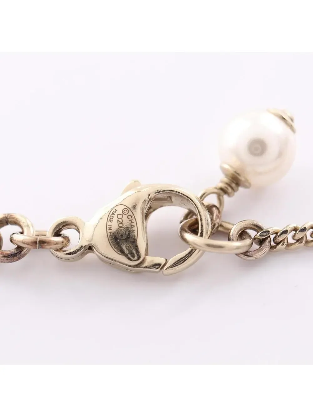 Chanel Cc Logo Pendant Necklace Metal #357813C12B